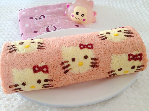 KITTY猫蛋糕卷