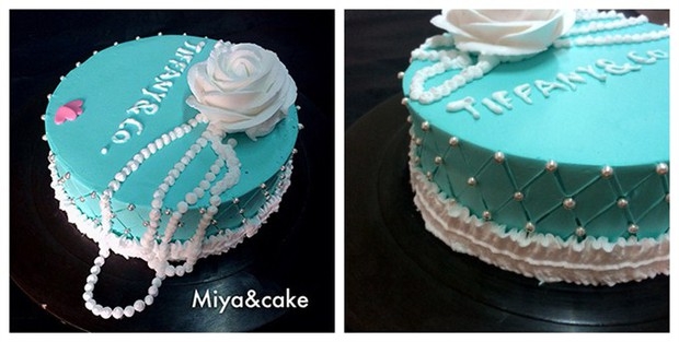 tiffany&co 奶油蛋糕-奶油蛋糕也可以如此唯美呢