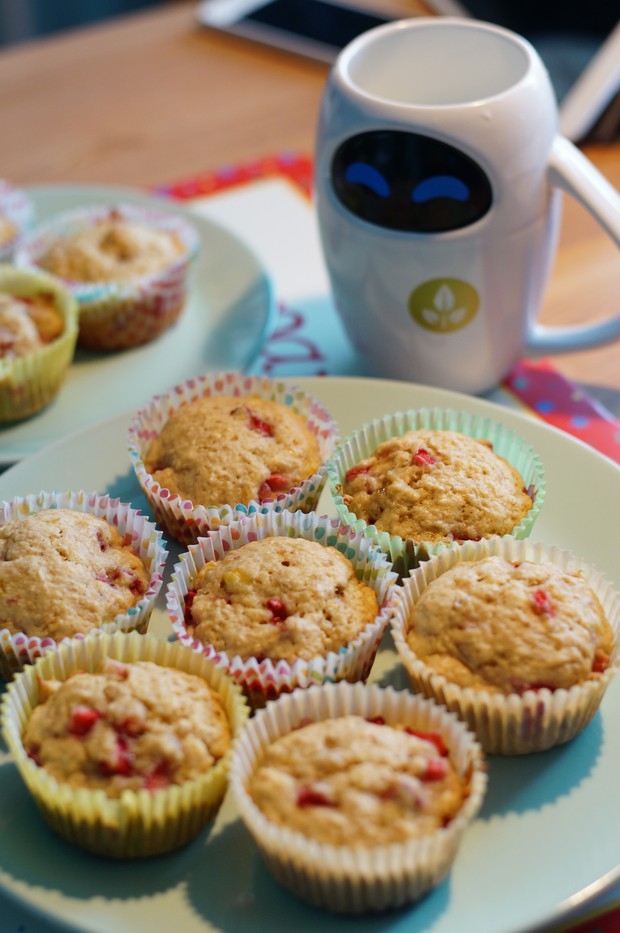 又快又美的草莓香蕉麦芬（杯子蛋糕）