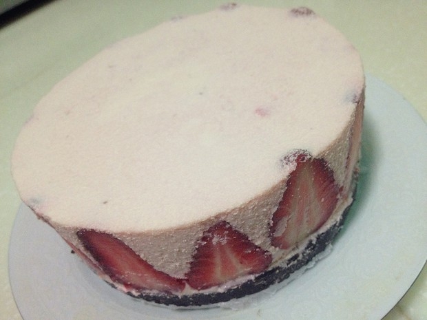 冻草莓芝士蛋糕