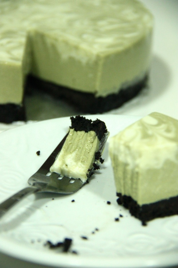 抹茶酸奶冻芝士蛋糕