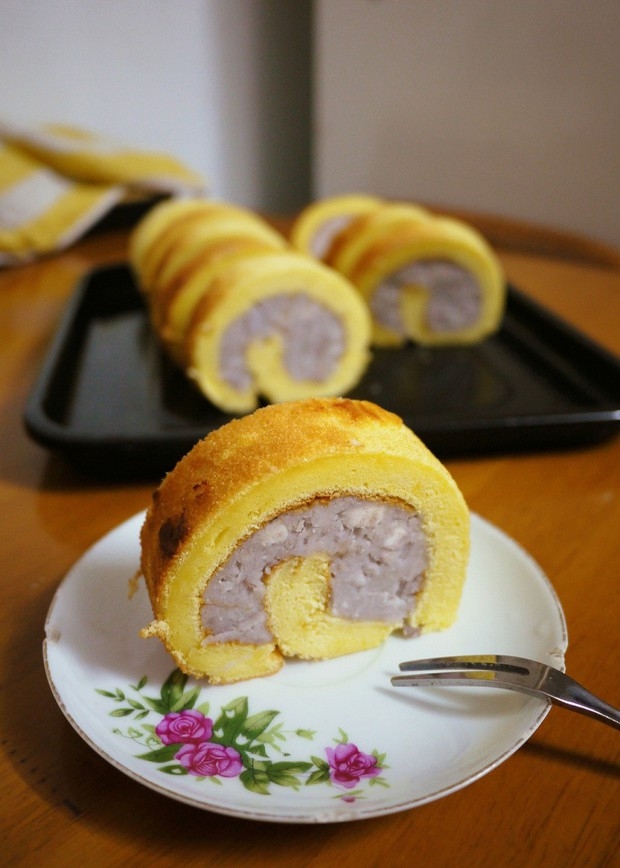 台湾芋泥蛋糕卷