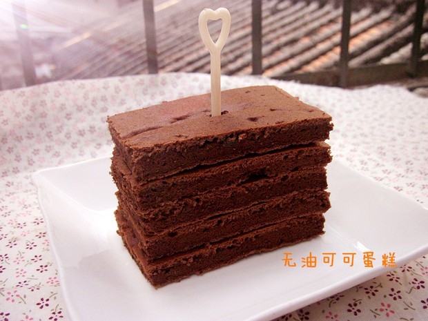 （健康无油）可可蛋糕片