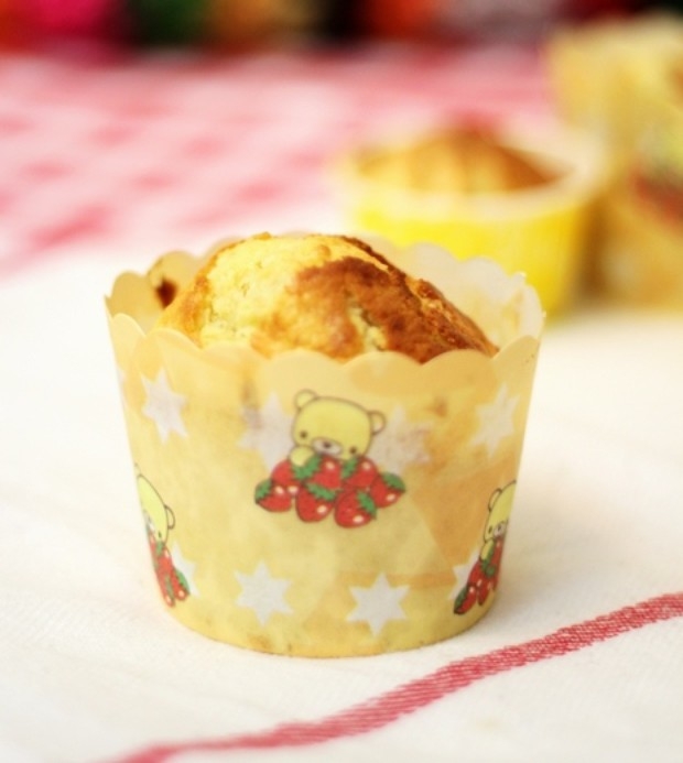 君之书上的香蕉马芬蛋糕