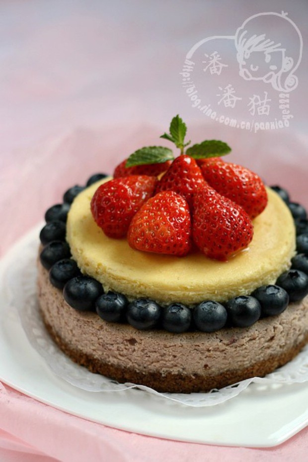 双层水果芝士蛋糕