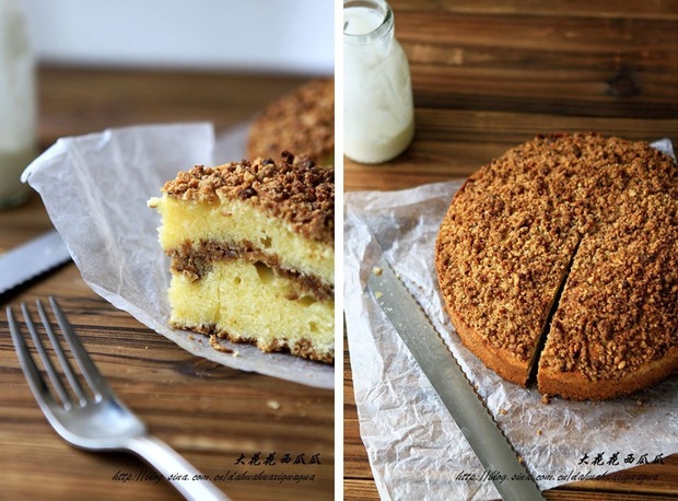 咖啡酸奶核桃蛋糕