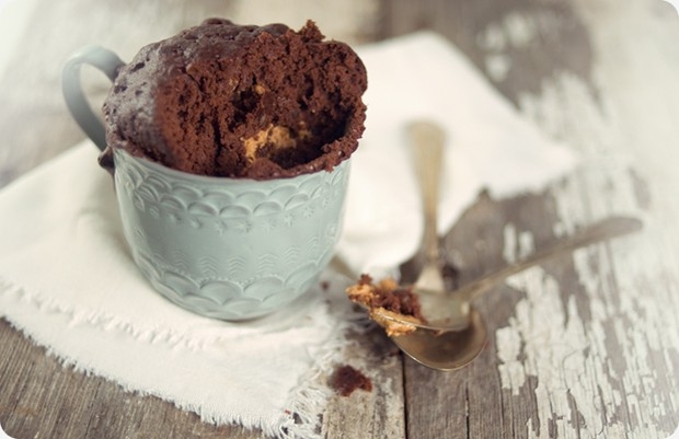 三分钟微波巧克力蛋糕