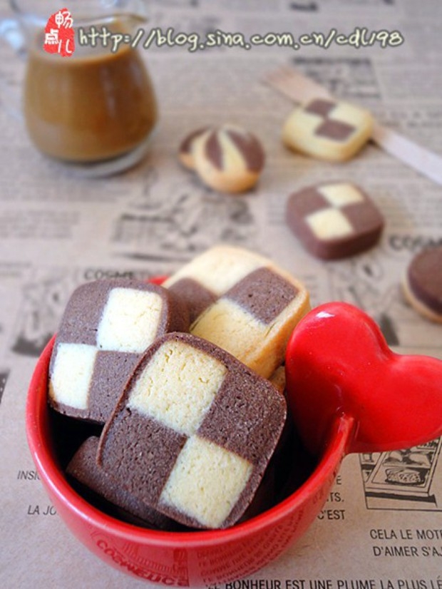 双色格子小饼干