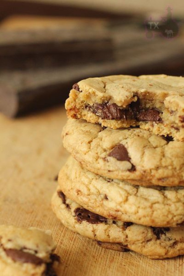 褐色黄油巧克力奇普饼干