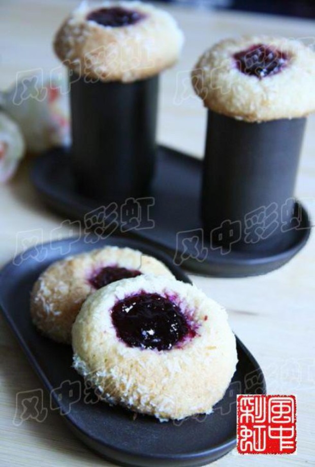 椰香蓝莓饼干