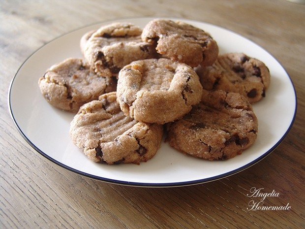 纯素花生巧克力豆软曲奇