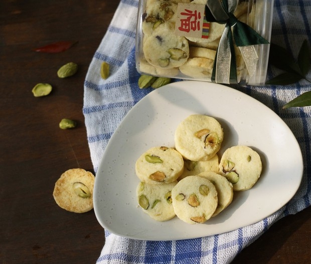 蓝带配方开心果曲奇