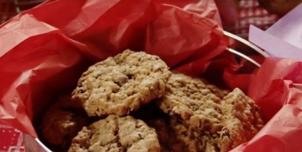 燕麦片树莓干软曲奇