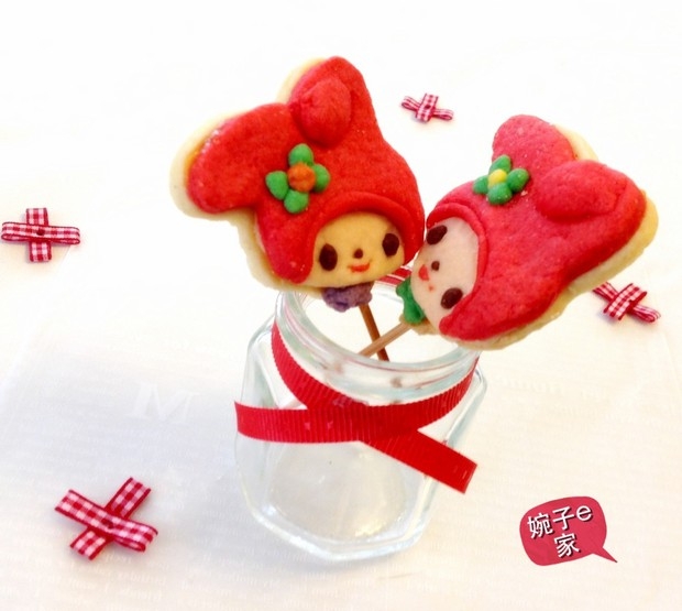 果酱夹心曲奇棒糖〜小 红帽