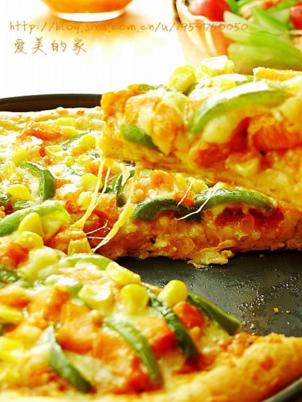 新奥尔良鸡腿肉批萨