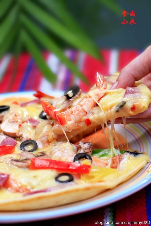 不用烤箱的披萨