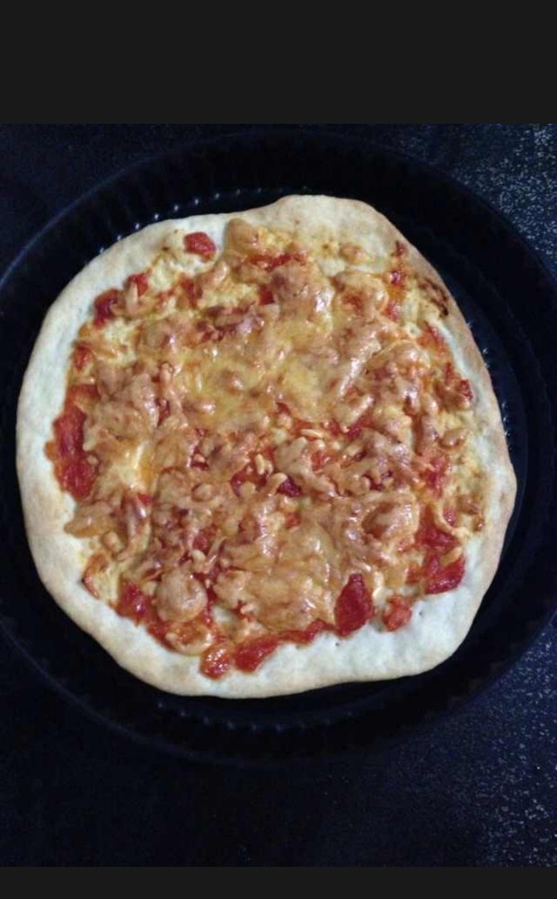 快手粗粮版玛格丽特脆底披萨