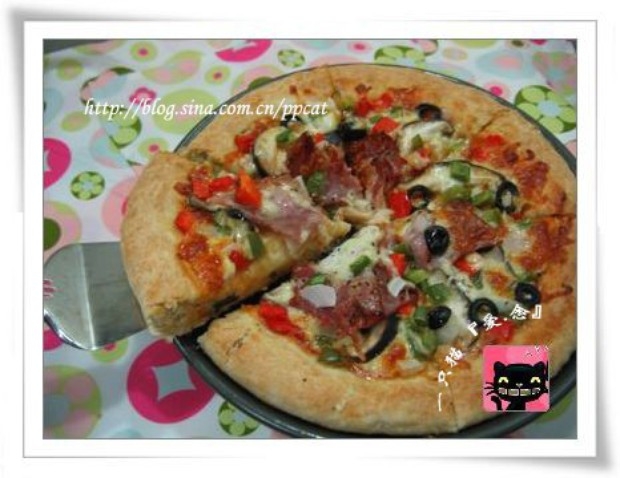 培根蔬菜匹萨