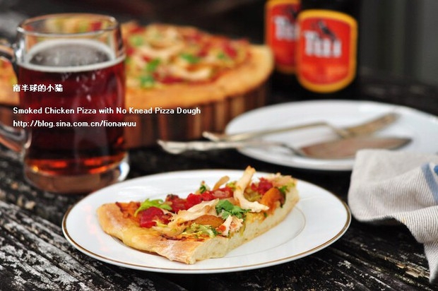 烟熏鸡肉薄底披萨