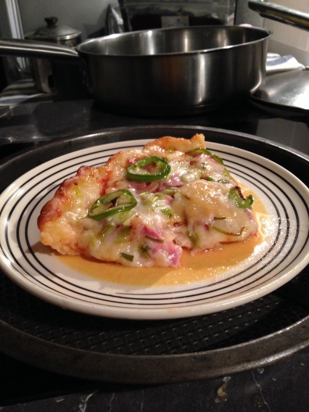 青椒火腿辣披萨