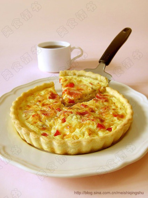 法式起司培根派