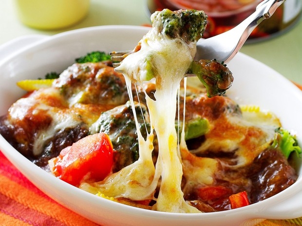 香葱起司焗鲜蔬