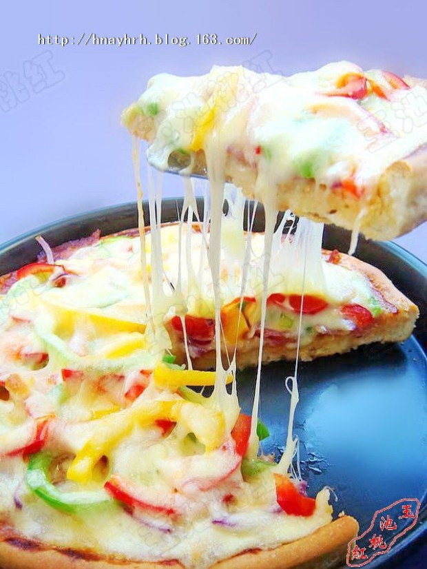 培根彩椒批萨