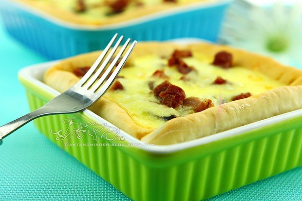 中式双味香肠披萨