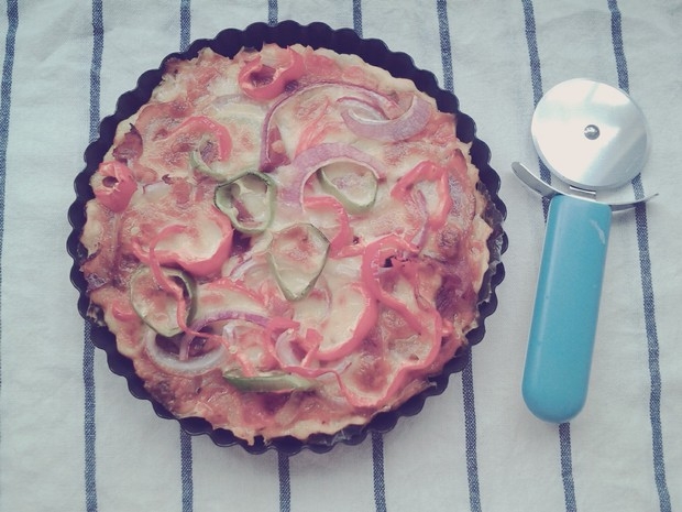 家庭自制培根批萨