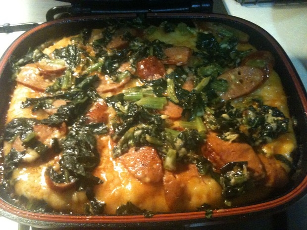 自己做健康的菠菜cheesy pizza!