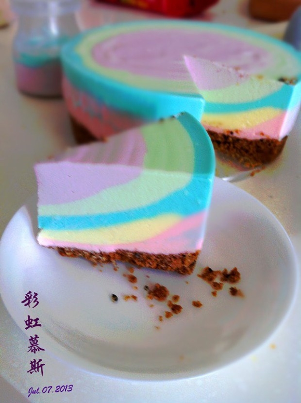 彩虹慕斯【无烤箱盆友的福音~】