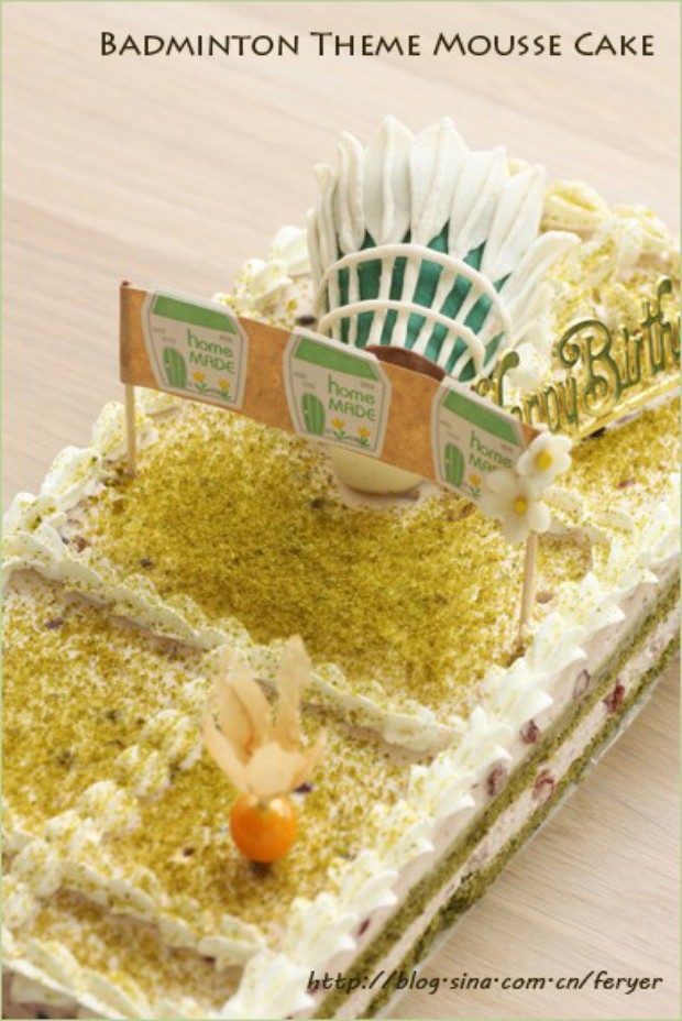 红豆抹茶慕斯蛋糕