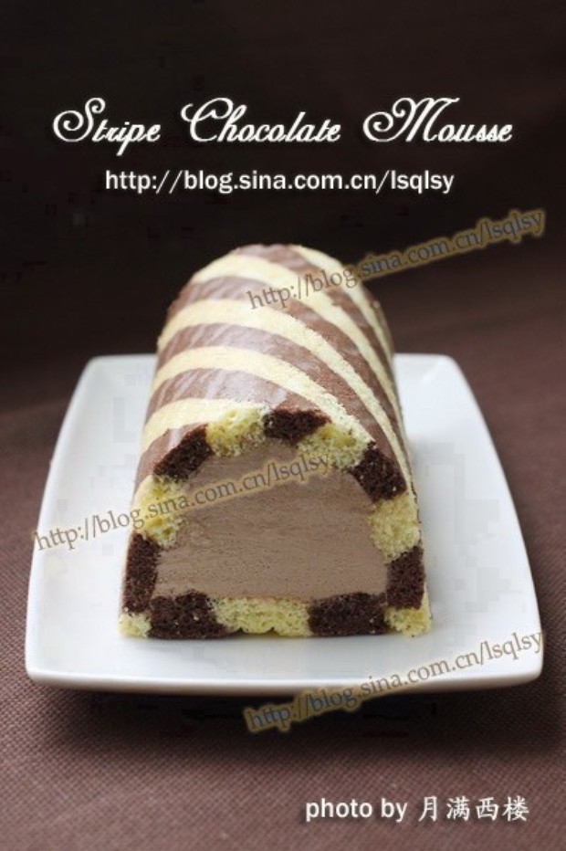 条纹巧克力慕斯
