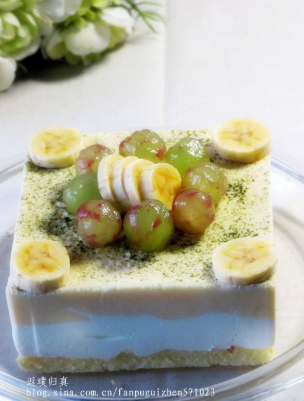 橙味芝士双色慕斯