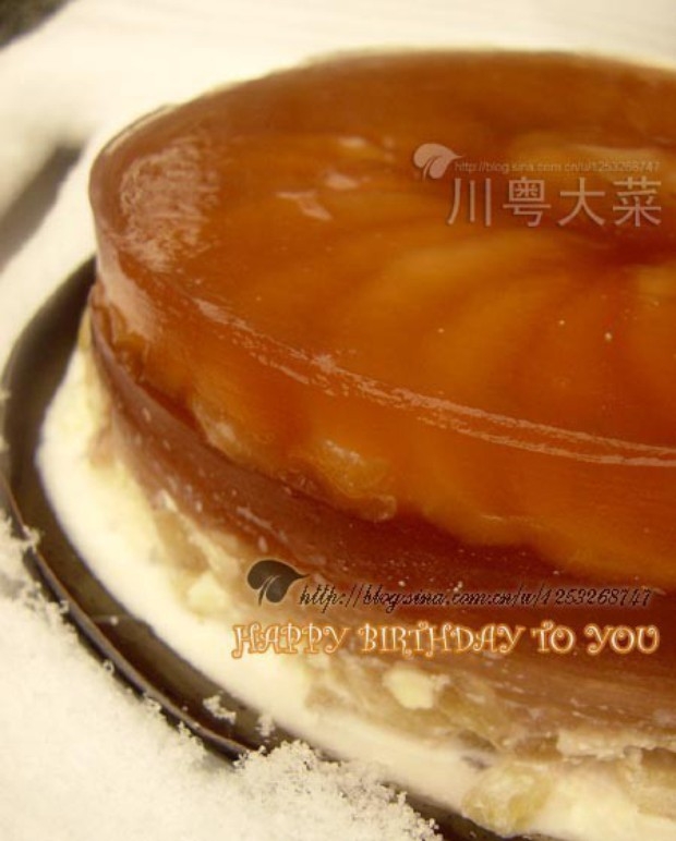 苹果红酒冻慕丝