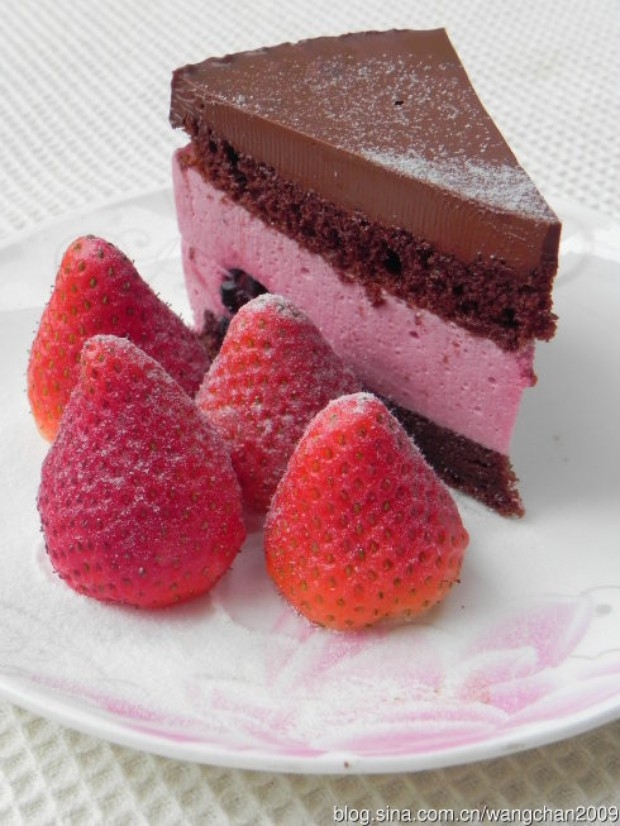 巧克力桑椹酸奶慕斯