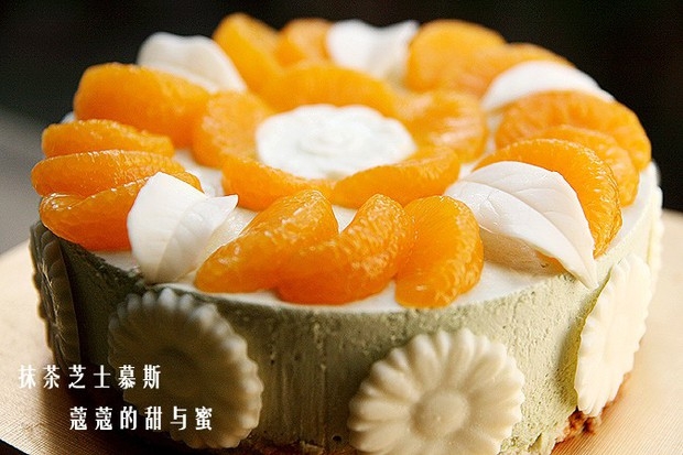 抹茶芝士慕斯蛋糕