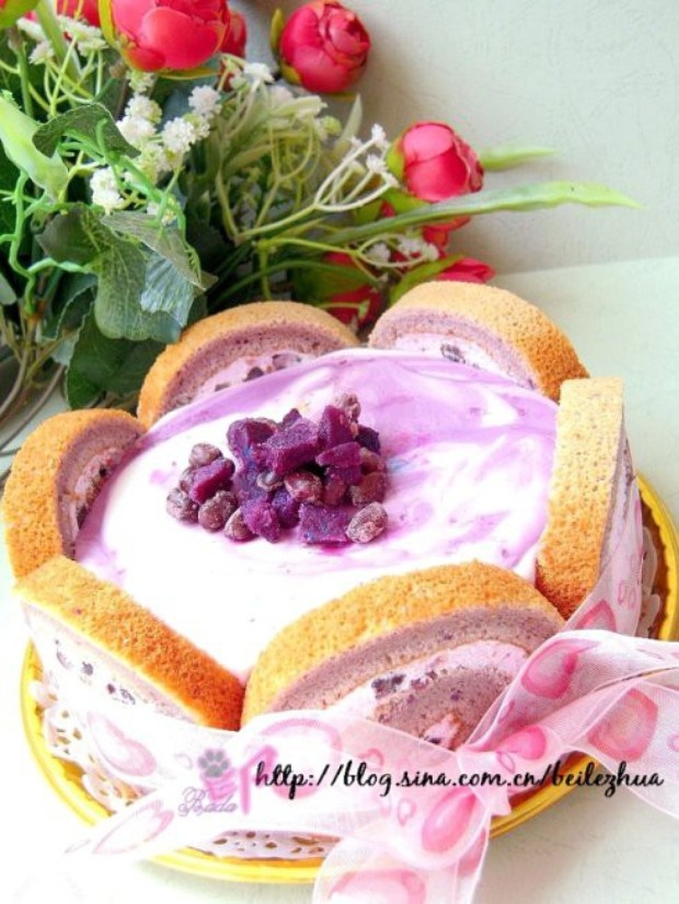 紫薯慕斯蛋糕
