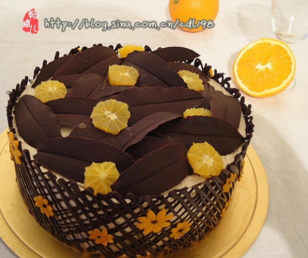 香橙咖啡巧克力慕斯蛋糕