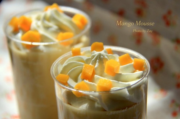 芒果慕斯（意式蛋白霜）