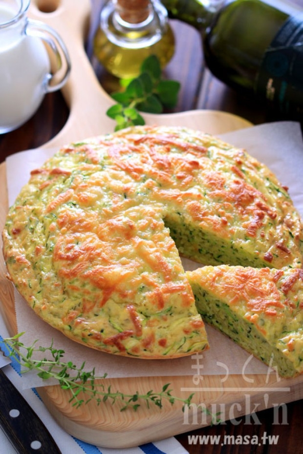 masa--Zucchini/綠節瓜香草起司派
