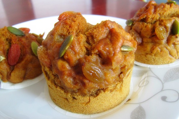 南瓜籽提子裸麦玛芬