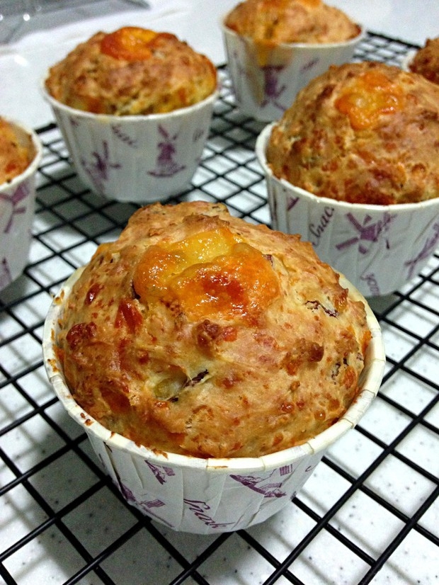 培根芝士麦芬（Bacon cheddar muffin）