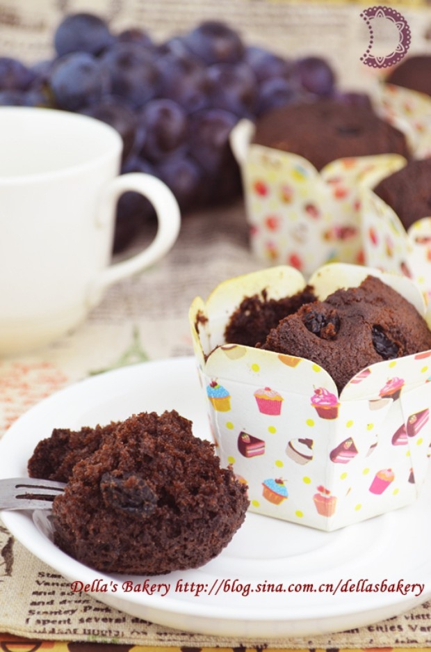 黑加仑葡萄巧克力麦芬