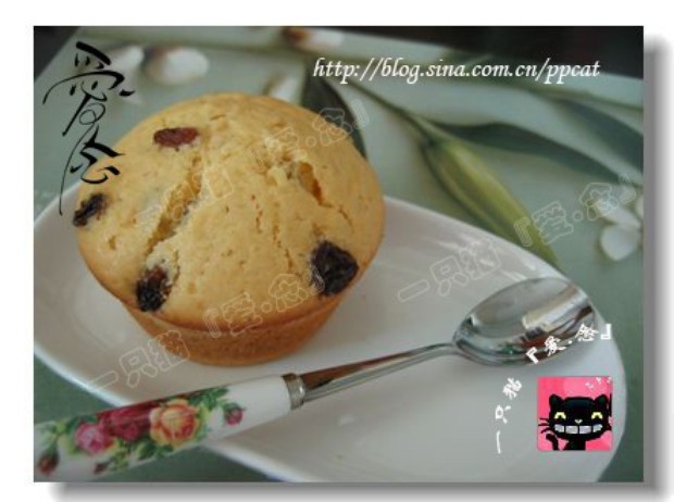 橙汁葡萄干马芬