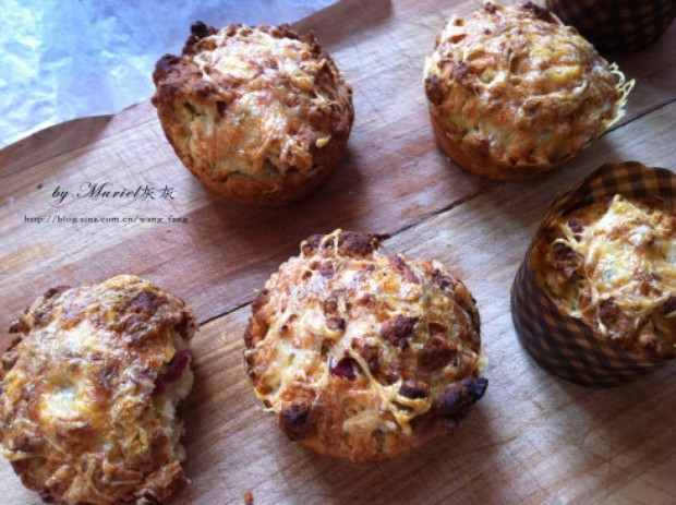 培根奶酪黑麦咸马芬