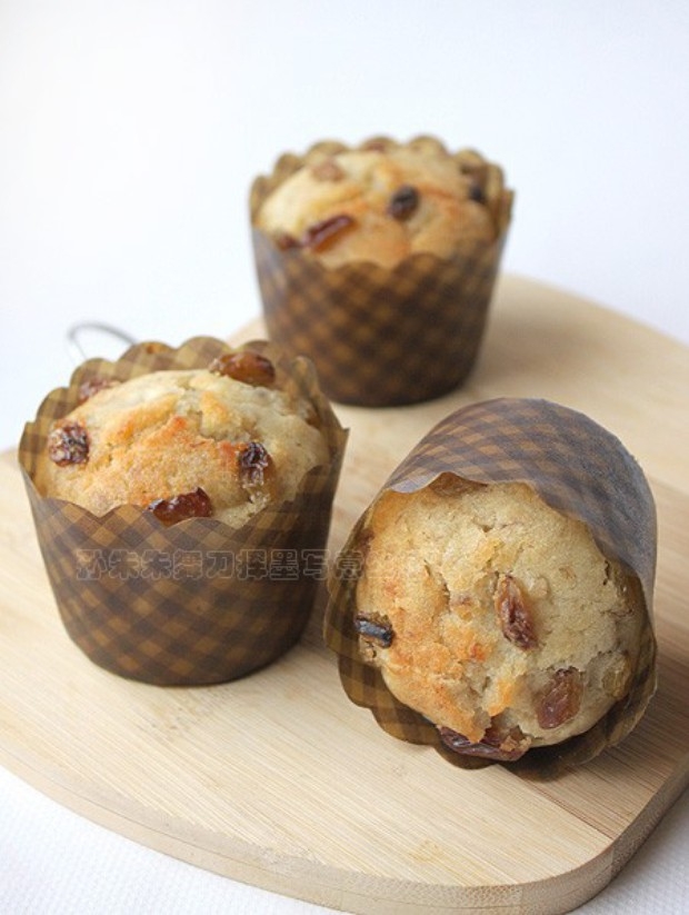 香蕉葡萄干麦芬