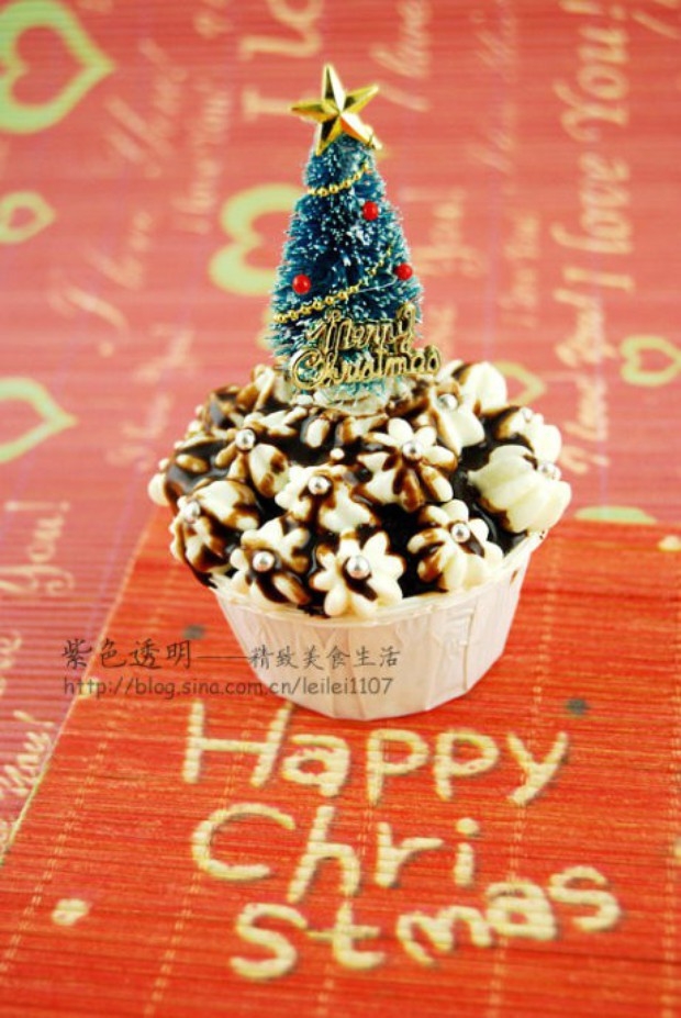 圣诞节日小蛋糕