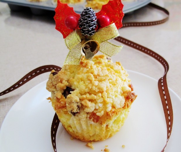 也可以很隆重的圣诞节杂果马芬~~