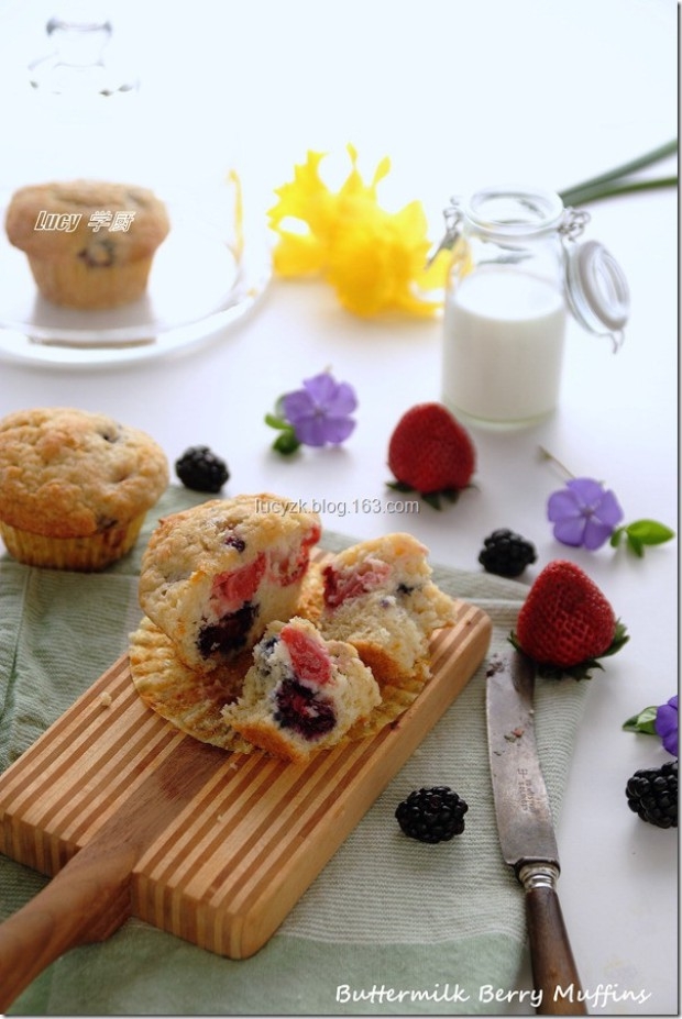 白脱奶莓果玛芬